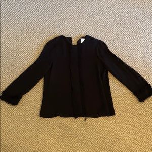 Alexis black long sleeve blouse